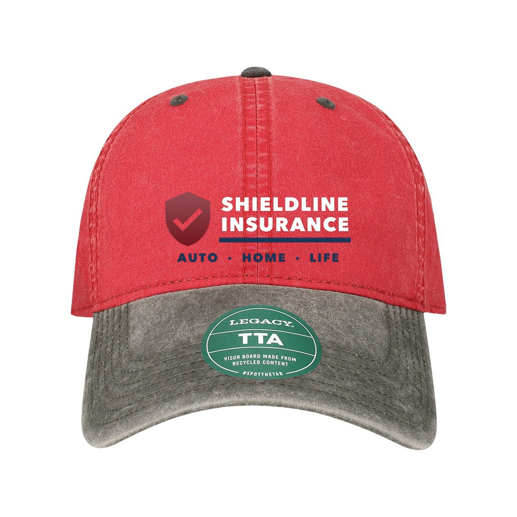 LEGACY Terra Twill Cap Full Color - Weathered Red/ Cinder - Front