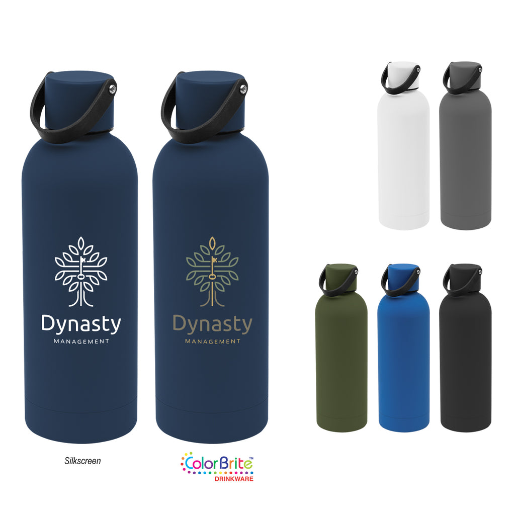 Leighton Stainless Steel Bottle, 17 oz - Black