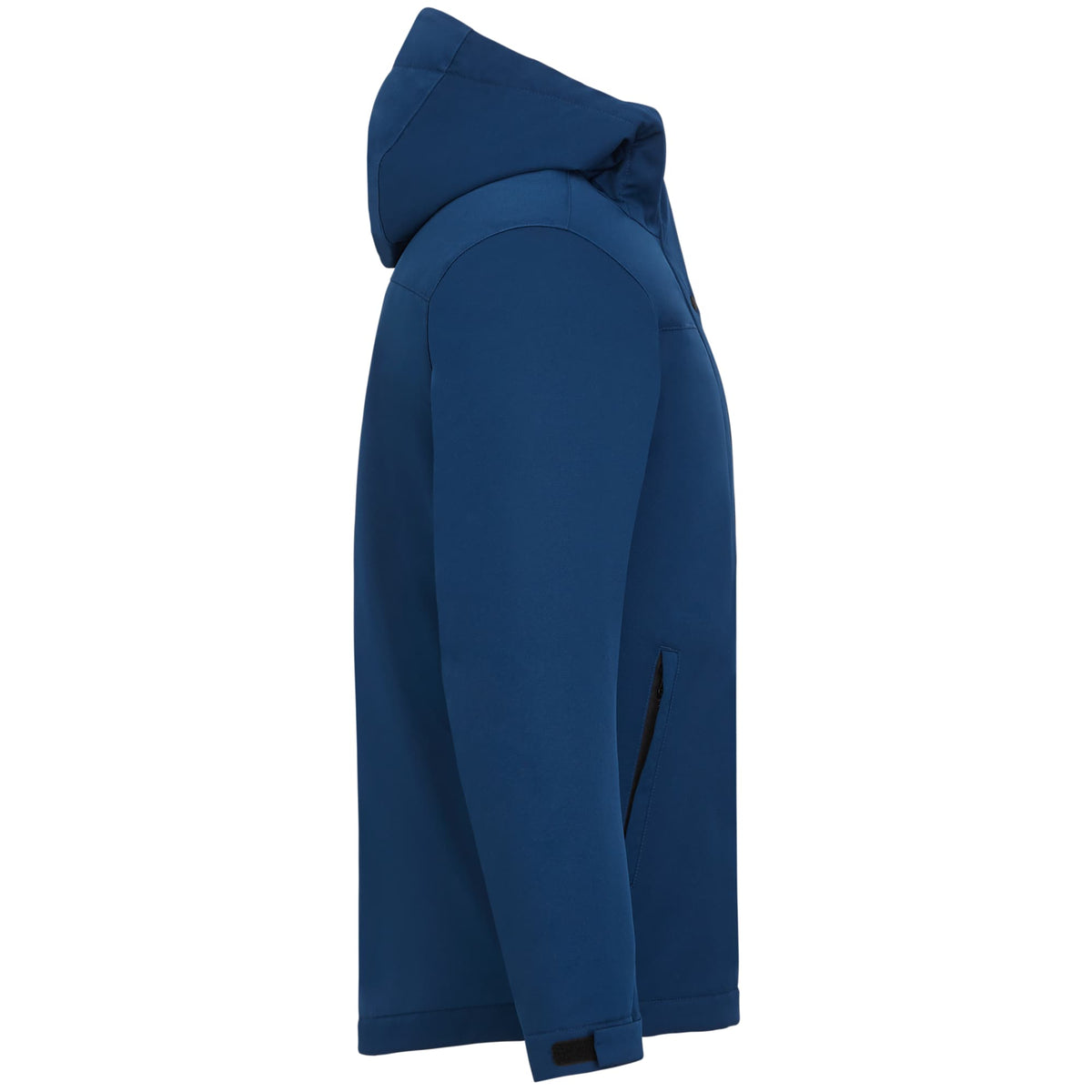 Lena Recycled Insulated Jacket with Hood for Men Embroidery - River Blue - Right Side