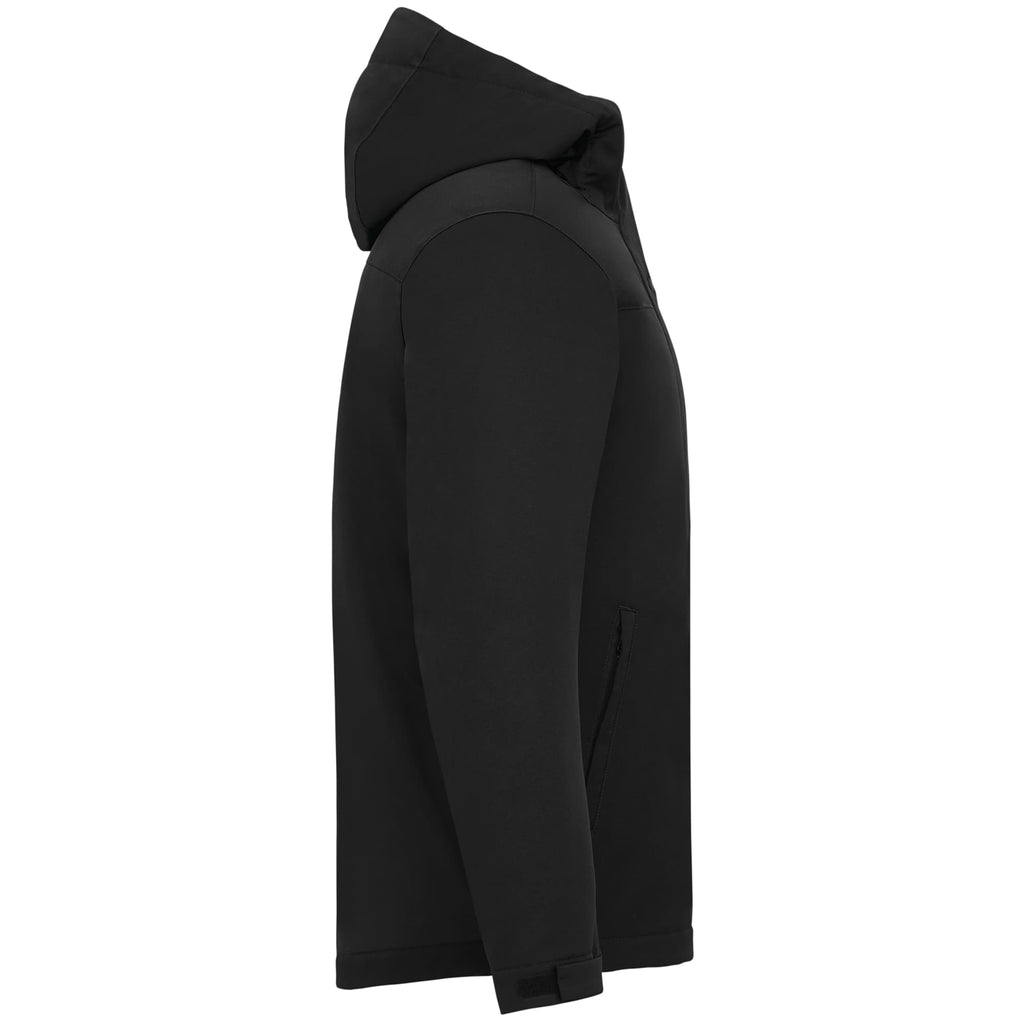 Lena Recycled Insulated Jacket with Hood for Men Transfer - Black - Right Side