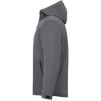 Lena Recycled Insulated Jacket with Hood for Men Transfer - Steel Grey - Left Side
