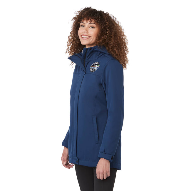 Lena Recycled Insulated Jacket with Hood for Women Embroidery