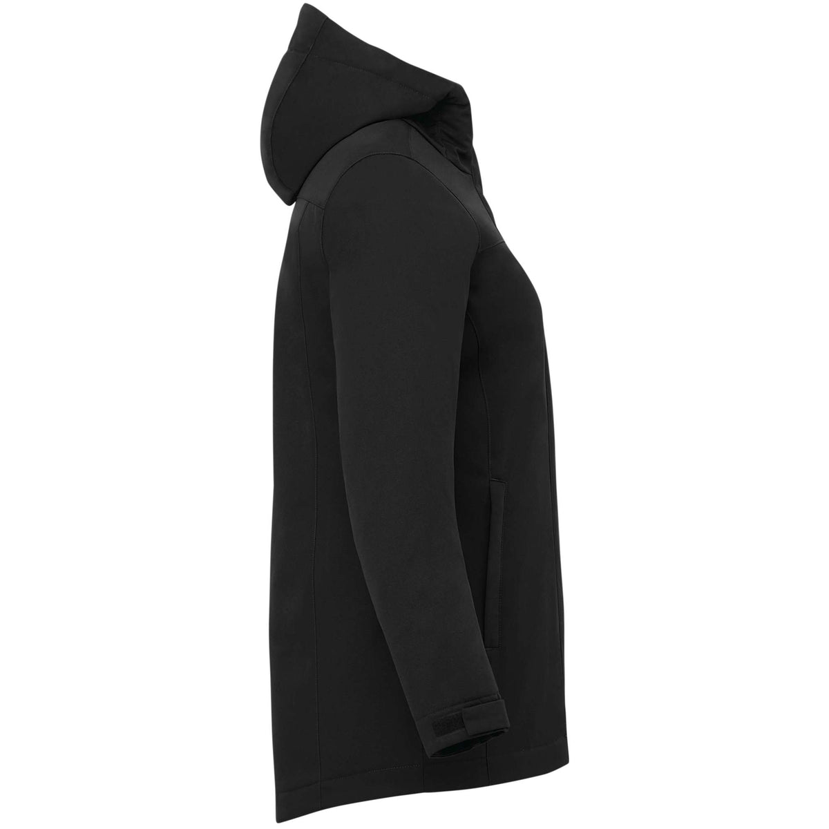Lena Recycled Insulated Jacket with Hood for Women Transfer - Black - Right Side