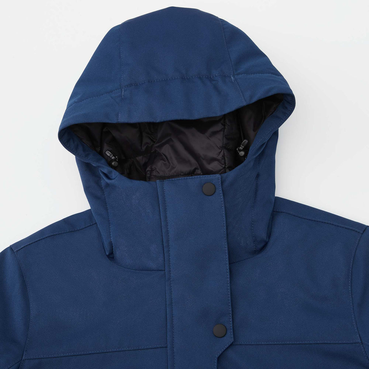 Lena Recycled Insulated Jacket with Hood for Women Transfer - River Blue - Detail Hood