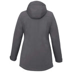 Lena Recycled Insulated Jacket with Hood for Women Transfer - Steel Grey - Back