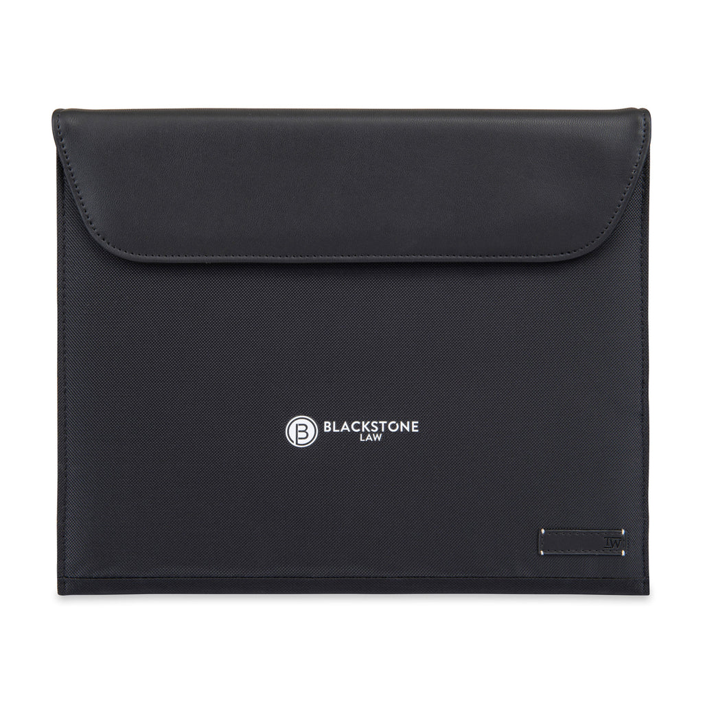 Lennox Padfolio in Recycled Nylon Transfer - Black - View 1