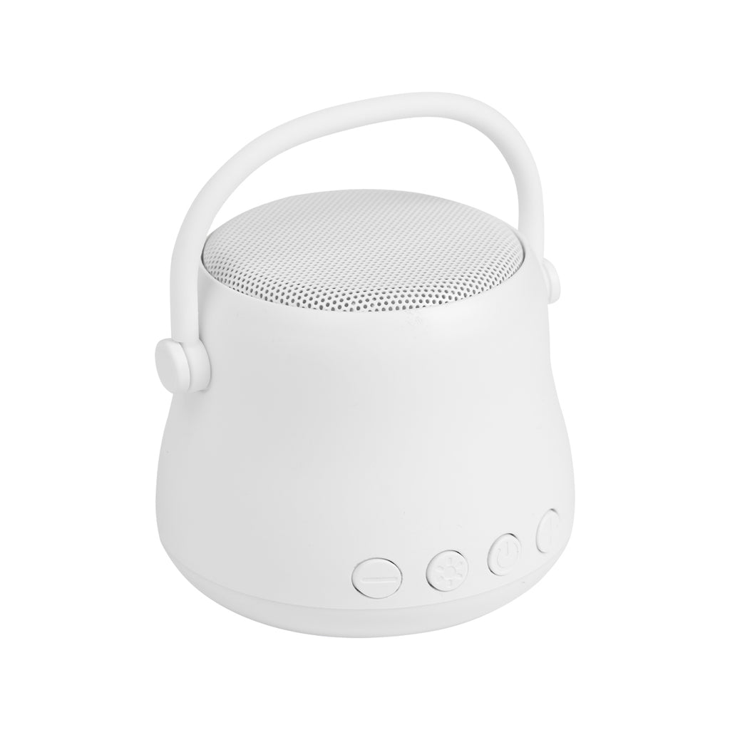 Light-Up Sound Wave Speaker - White - Angle