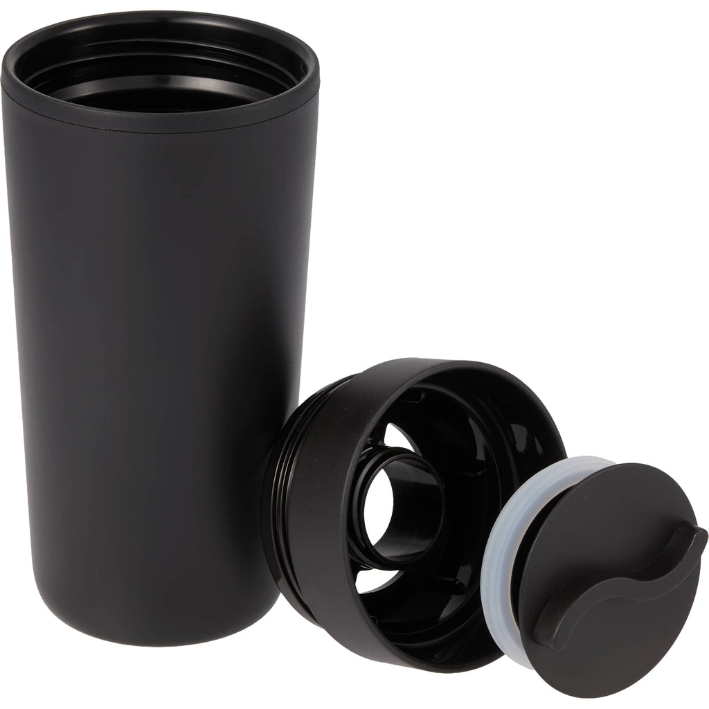 Lola Recycled Tumbler with 360 Degree Lid, 16 oz - Black - Detail 2