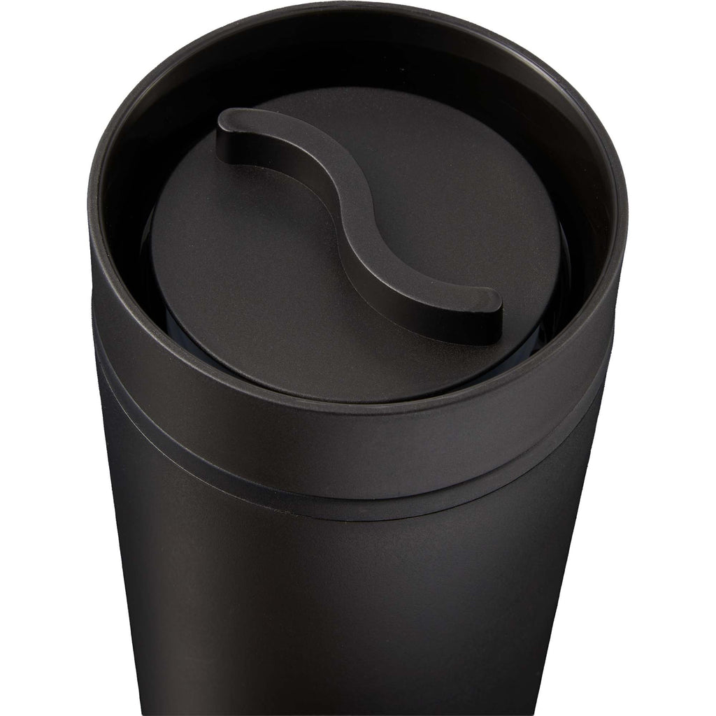 Lola Recycled Tumbler with 360 Degree Lid, 16 oz - Black - Detail 3