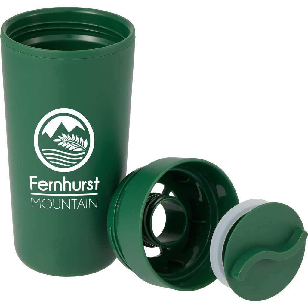 Lola Recycled Tumbler with 360 Degree Lid, 16 oz - Green - Detail