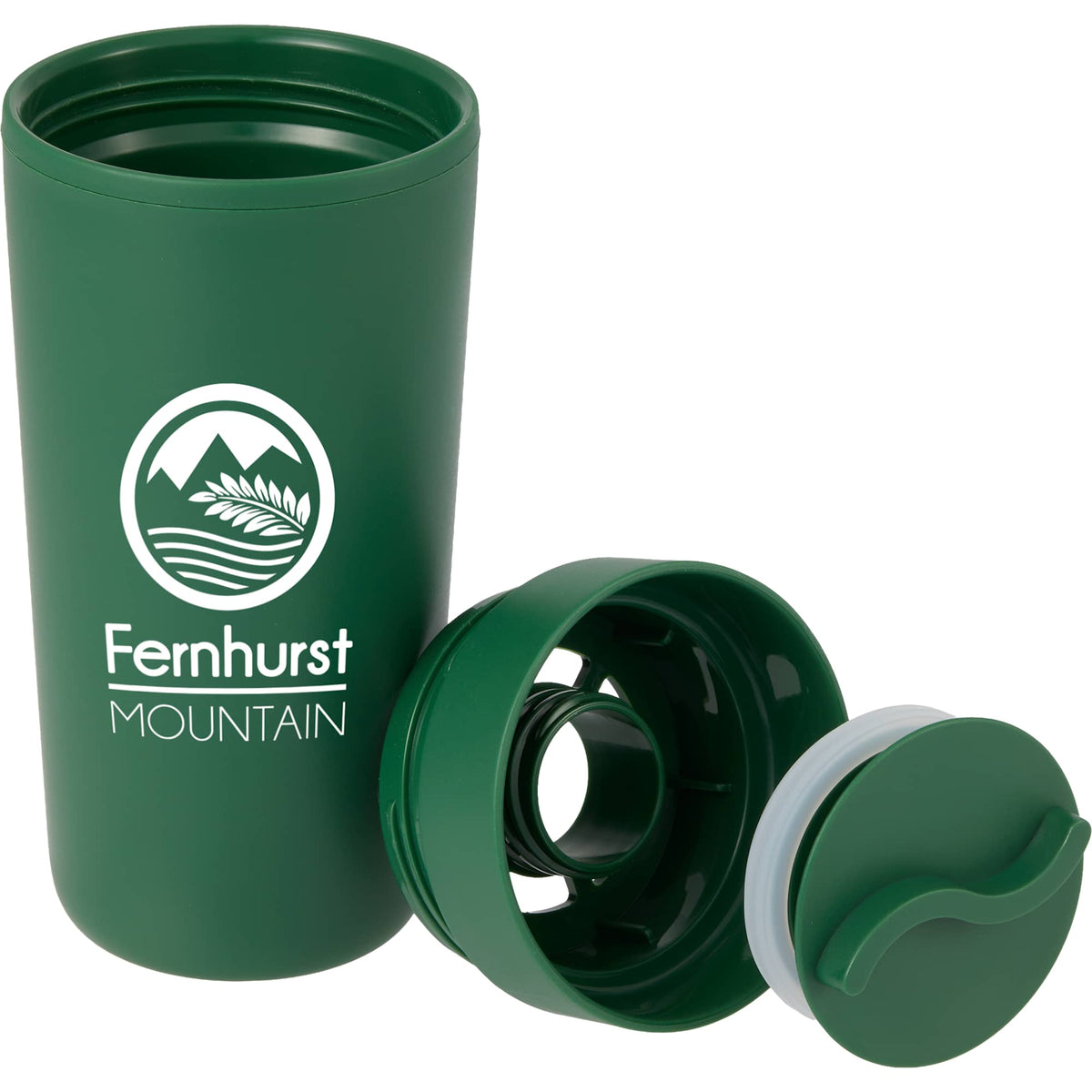 Lola Recycled Tumbler with 360 Degree Lid, 16 oz - Green - Detail