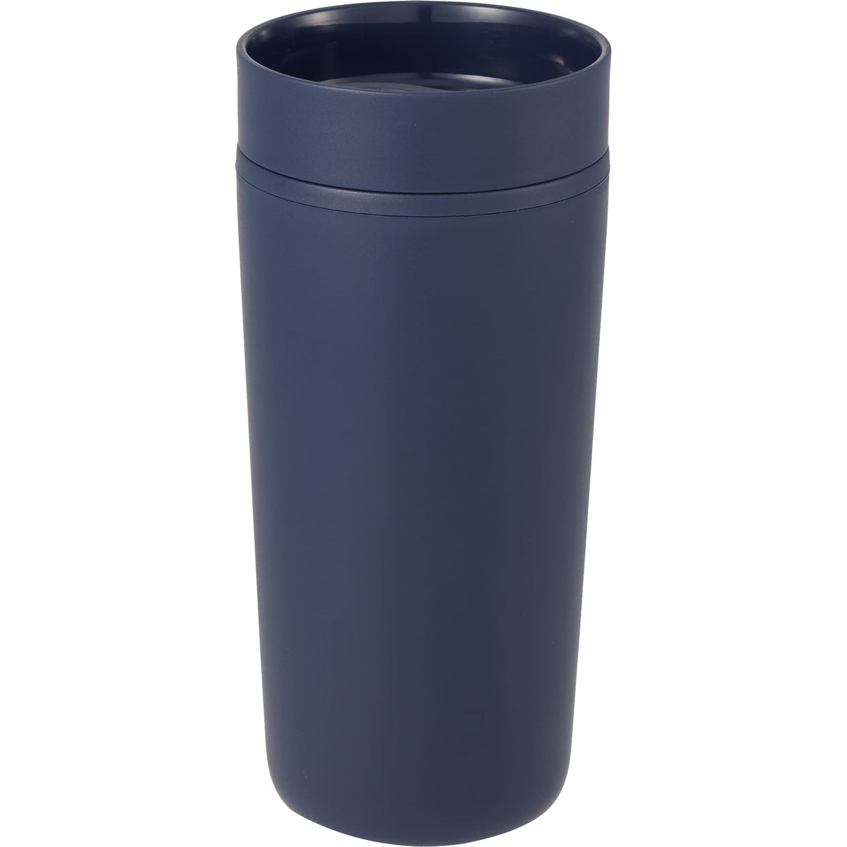 Lola Recycled Tumbler with 360 Degree Lid, 16 oz - Navy - Back