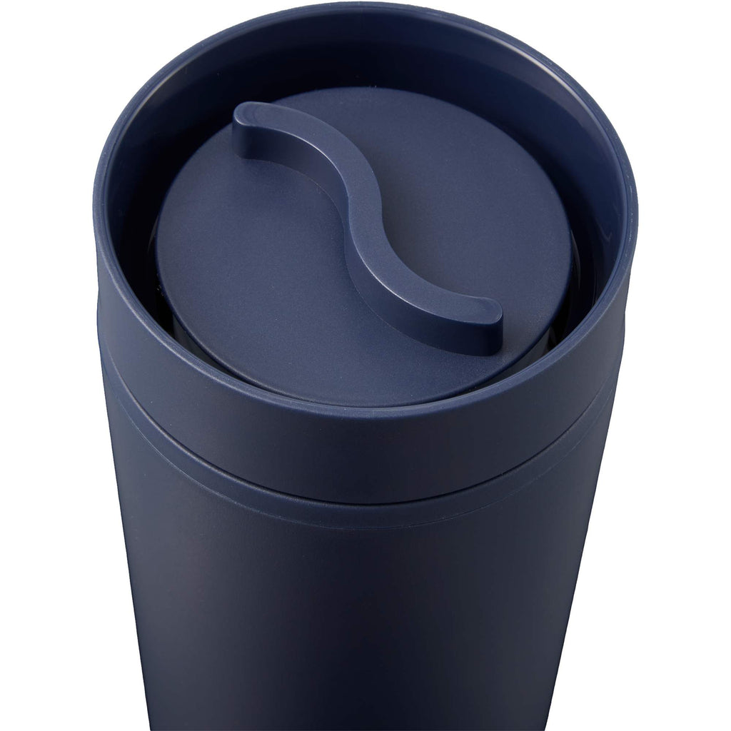 Lola Recycled Tumbler with 360 Degree Lid, 16 oz - Navy - Detail 3