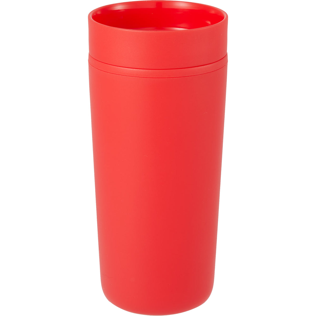 Lola Recycled Tumbler with 360 Degree Lid, 16 oz - Red - Back