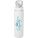 London Sip and Chug Insulated Bottle, 24 oz Full Color - White - Front