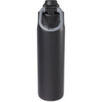 London Sip and Chug Insulated Bottle, 24 oz Laser Engraving - Black - Back 2