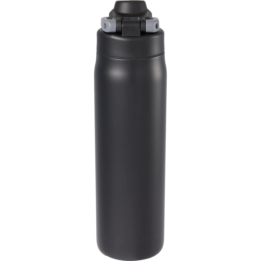 London Sip and Chug Insulated Bottle, 24 oz Laser Engraving - Black - Back