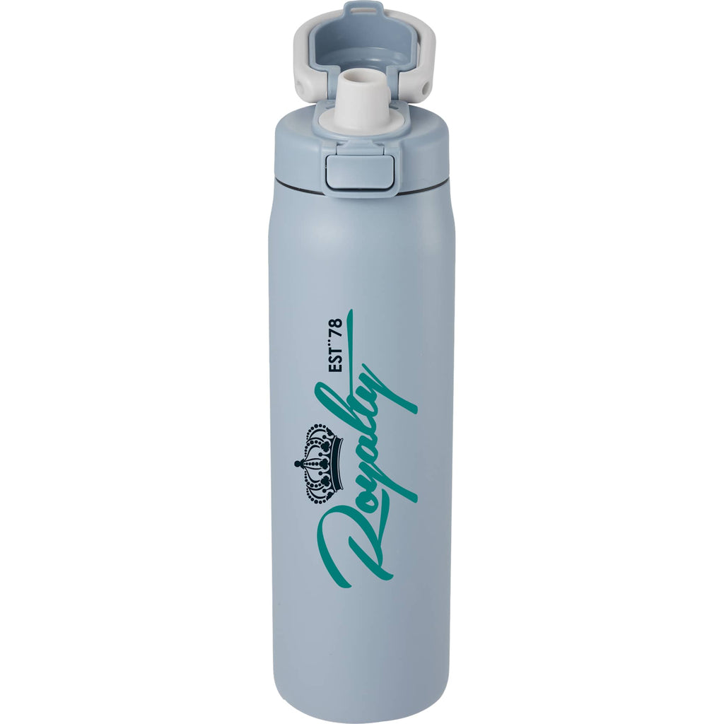 London Sip and Chug Insulated Bottle, 24 oz Laser Engraving - Slate - Front