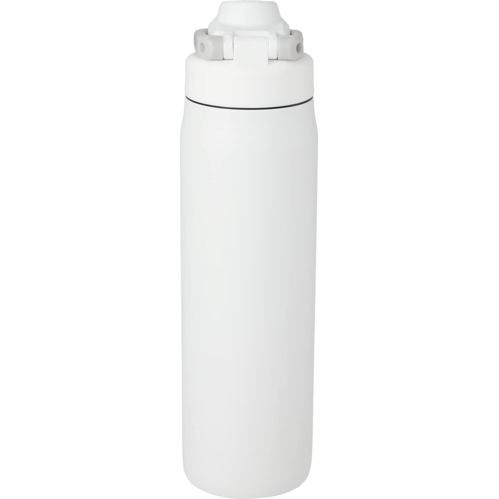 London Sip and Chug Insulated Bottle, 24 oz Laser Engraving - White - Back