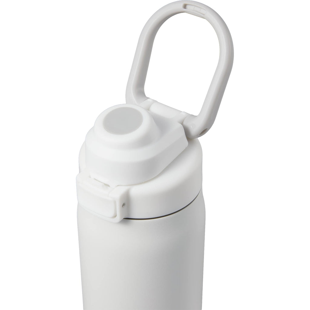 London Sip and Chug Insulated Bottle, 24 oz Laser Engraving - White - Detail 2