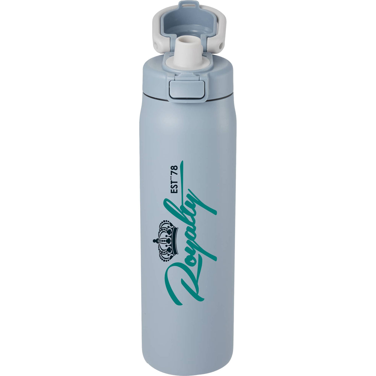 London Sip and Chug Insulated Bottle, 24 oz - Slate - Front