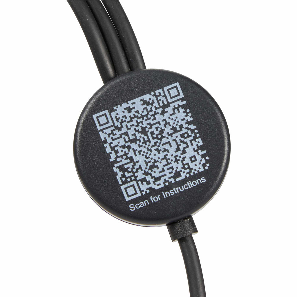 Long Charging Cable with Apple Watch Charger, 47 Inch - Black - Back