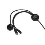 Long Charging Cable with Apple Watch Charger, 47 Inch - Black - Front 2