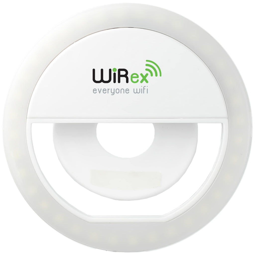 Look At Me Clip-On LED Light for Laptops and Phones Full Color - White - Front