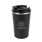 Luca Stainless Steel Tumbler, 13 oz - Black - Laser Engraving