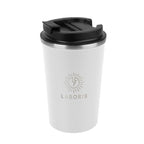 Luca Stainless Steel Tumbler, 13 oz - White - Laser Engraving