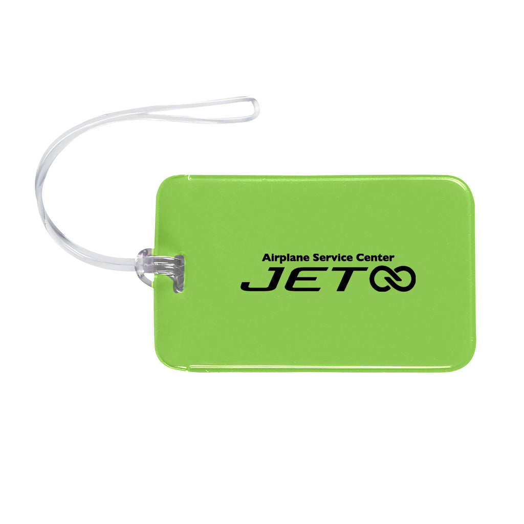Luggage Tag, Journey - Lime Green - Silk Screen