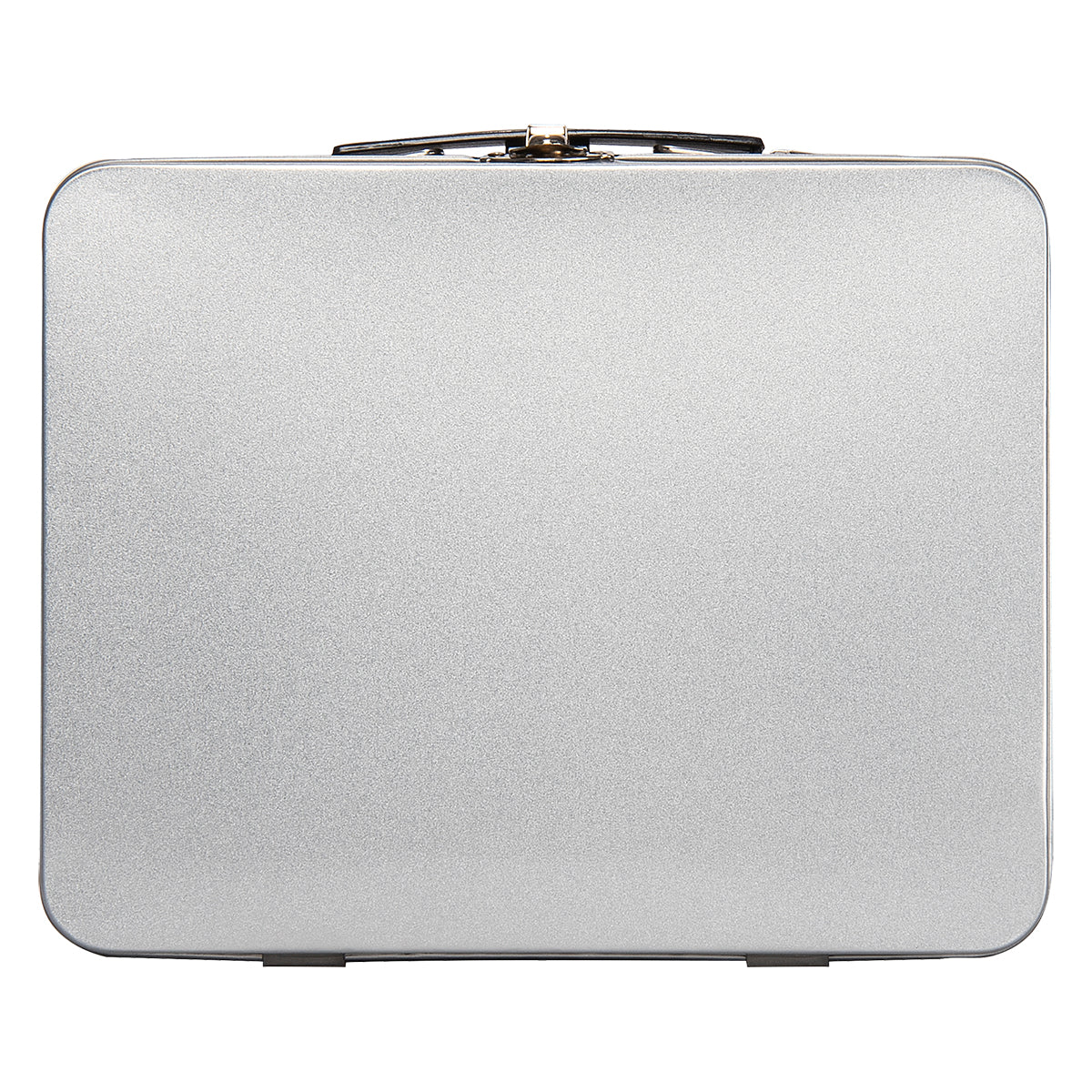 Lunch Box in Throwback Tin - Silver - Front