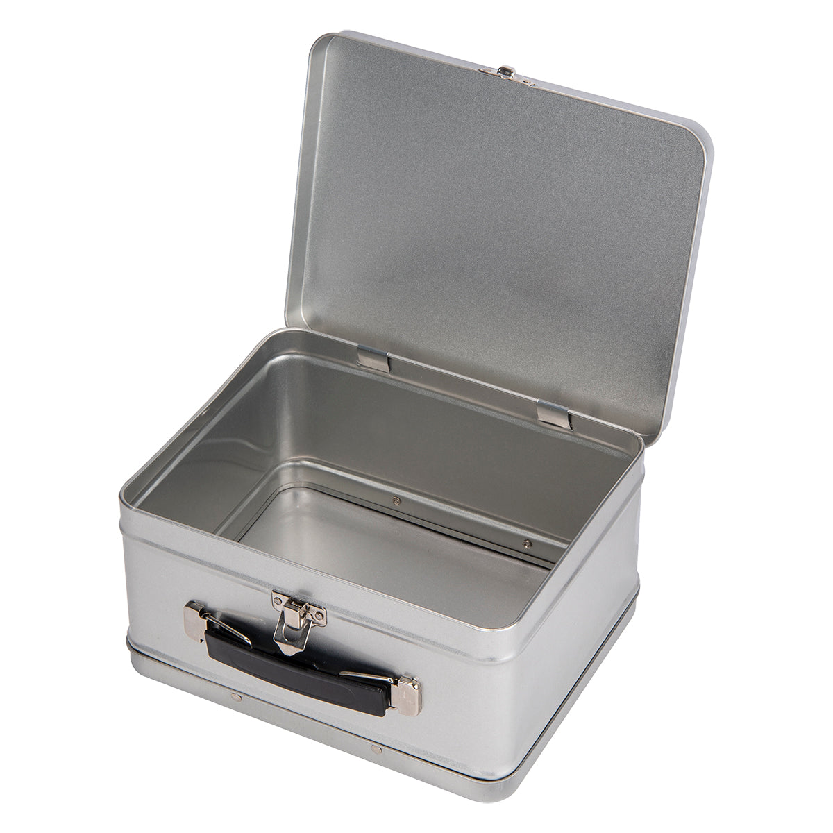 Lunch Box in Throwback Tin - Silver - Inset