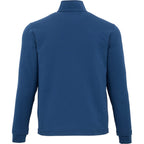 Lyon Stretch French Terry Full Zip Jacket for Men Embroidery - River Blue - Back