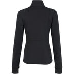 Lyon Stretch French Terry Full Zip Jacket for Women Embroidery - Black - Back