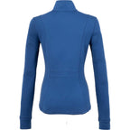 Lyon Stretch French Terry Full Zip Jacket for Women Transfer - River Blue - Back