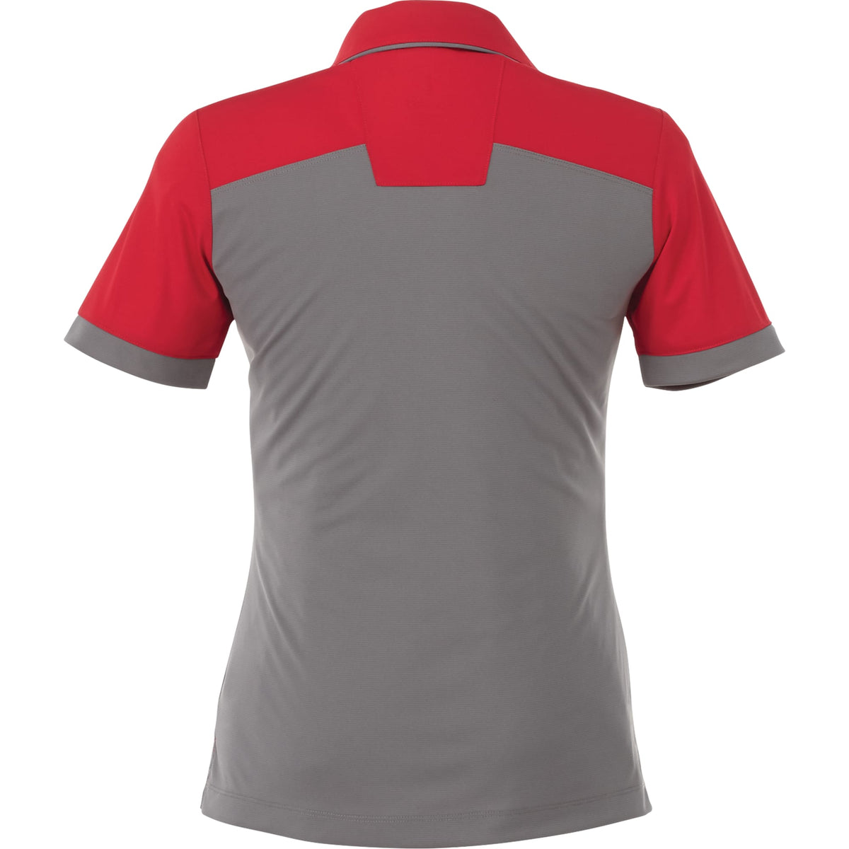 Mack Colorblock Polo for Women Transfer - Team Red/Steel Grey - Front Flat
