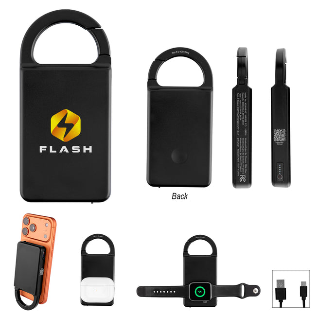 Mag Max Carabiner Multi-Charger, 5,000 mAh