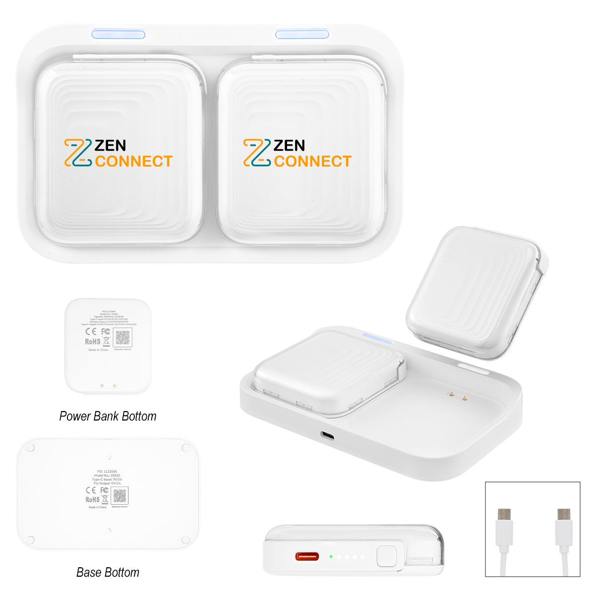 Mag Max Power Bank Set, 18W Full Color - 18W Mag Max Power Bank Set