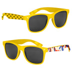 Malibu Sunglasses in Full Color - Bright Yellow - Printed