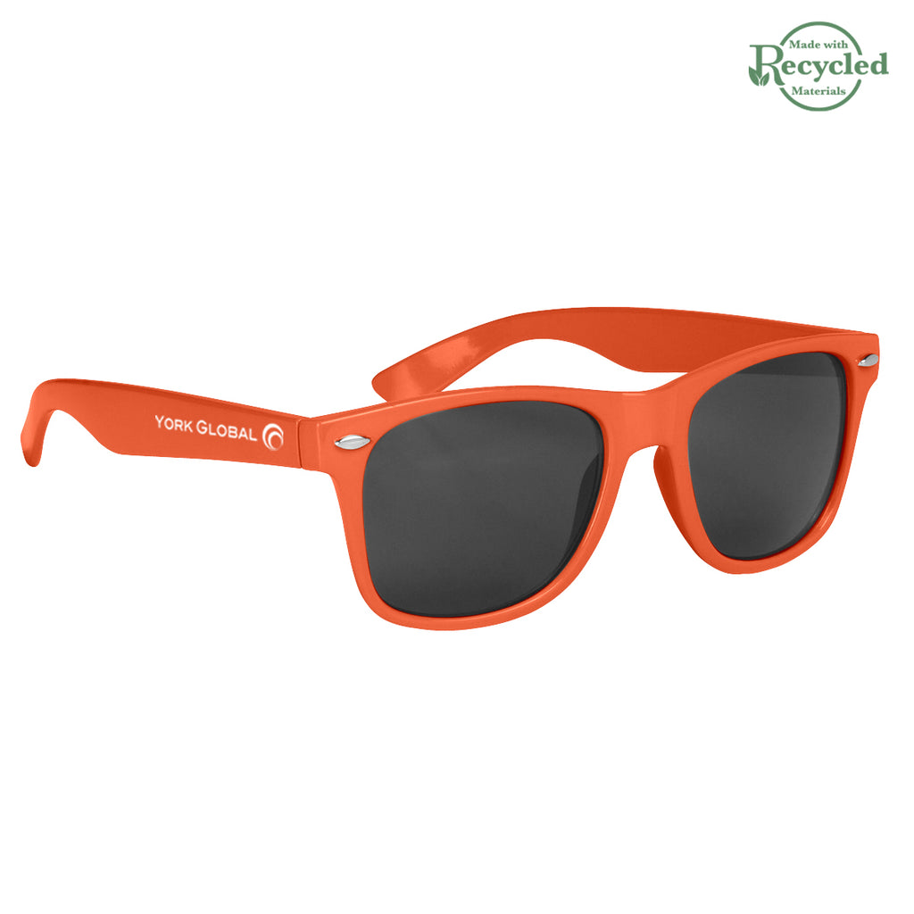 Malibu Sunglasses in Full Color - Orange - Silk Screen