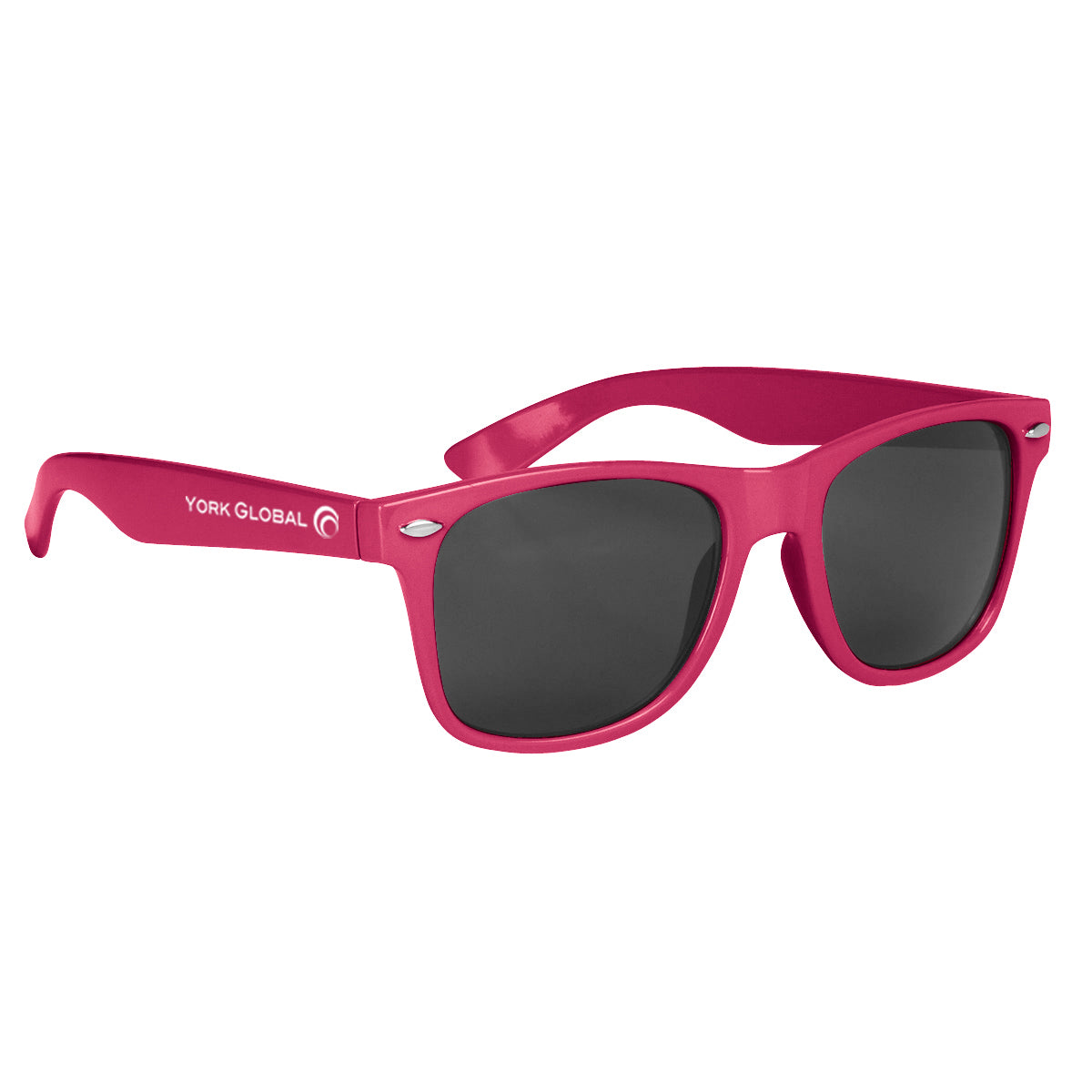 Malibu Sunglasses in Full Color - Pink - Silk Screen