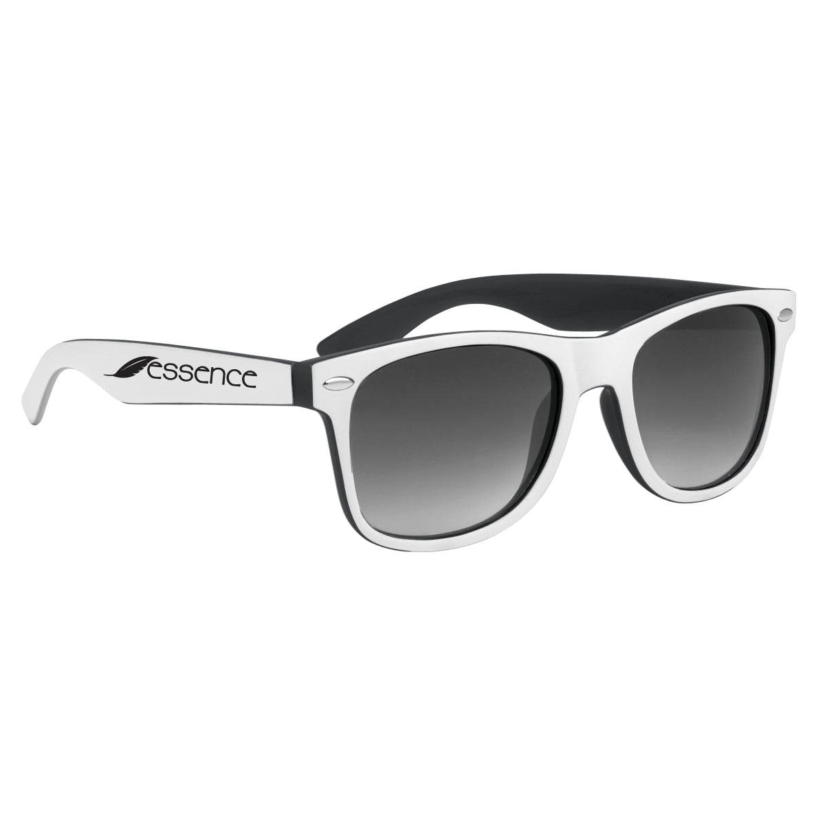 Malibu Sunglasses in Two Tones - Black - Silk Screen
