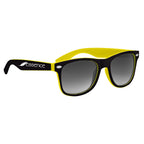 Malibu Sunglasses in Two Tones - Black - Silk Screen