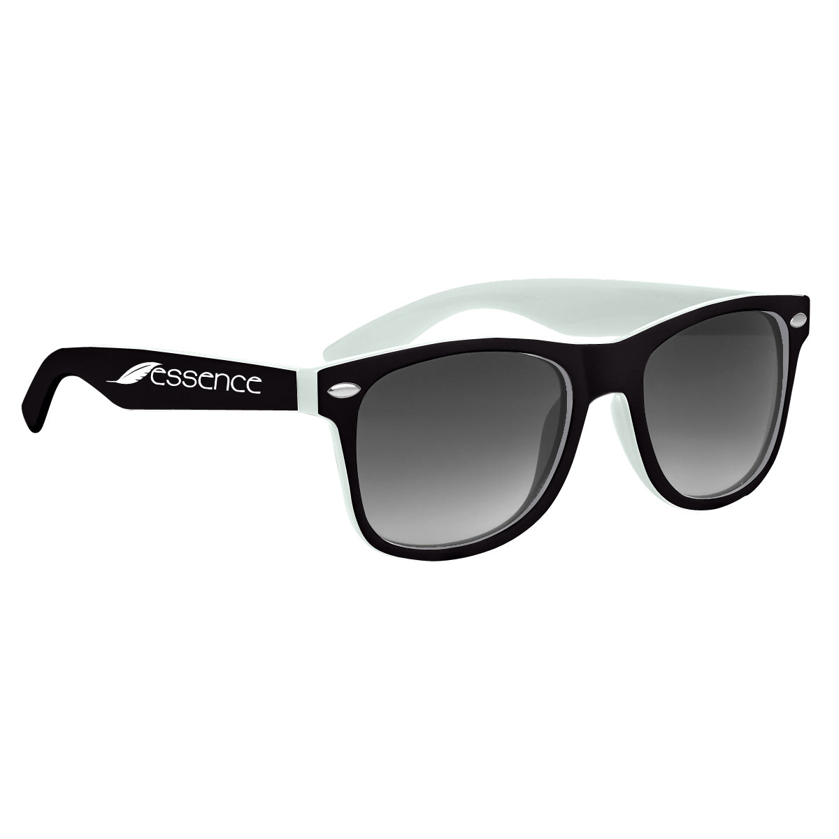 Malibu Sunglasses in Two Tones - Black - Silk Screen