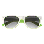 Malibu Sunglasses in Two Tones - White - Closed