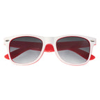 Malibu Sunglasses in Two Tones - White - Closed