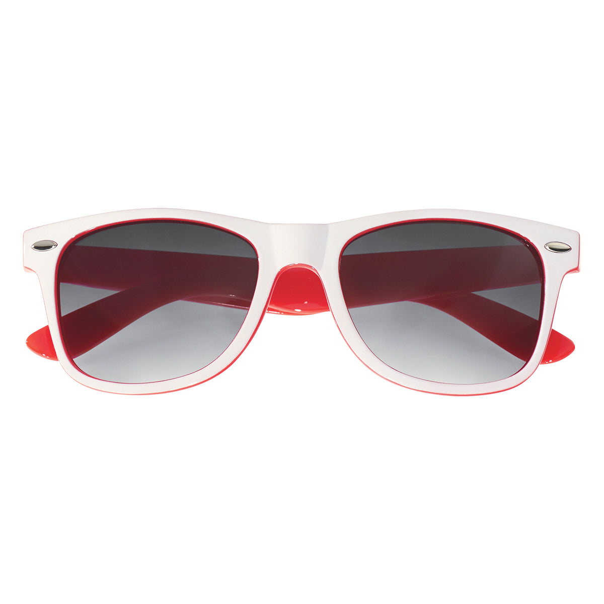 Malibu Sunglasses in Two Tones - White - Closed