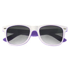 Malibu Sunglasses in Two Tones - White - Closed