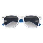 Malibu Sunglasses in Two Tones - White - Closed